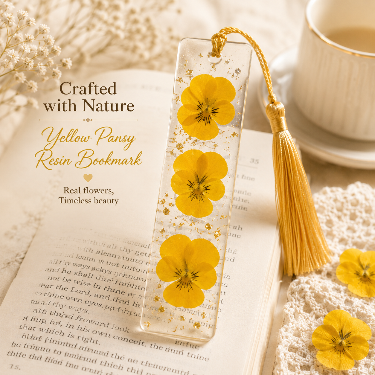 Real Pressed Pansy Flowers Pack | 11 Color Mix | Natural Dried Viola Flowers for Resin, Phone Cases, Bookmarks, Scrapbooking & DIY Craft