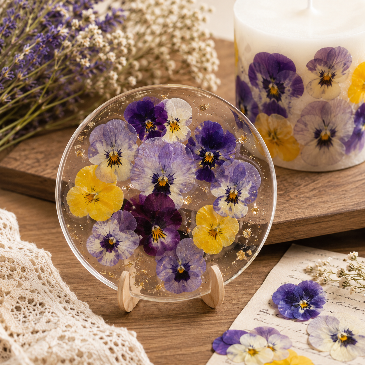 Real Pressed Pansy Flowers Pack | 11 Color Mix | Natural Dried Viola Flowers for Resin, Phone Cases, Bookmarks, Scrapbooking & DIY Craft