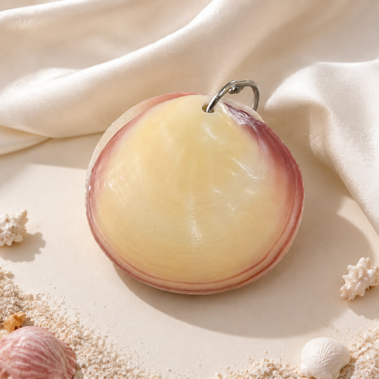 Real Shell Mini Notepad, Pink Clam Shell Notebook, Coastal Pocket Journal, Beach Lover Gift, Unique Seashell Stationery